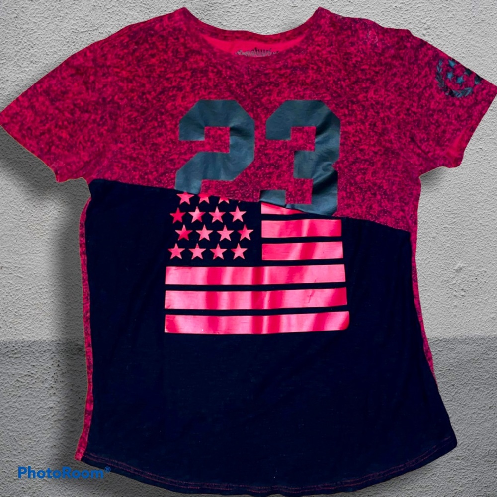 🚨BOGO❗️BUSHWICK Northside Original Flag, Red & Black T-shirt, Men's LARGE